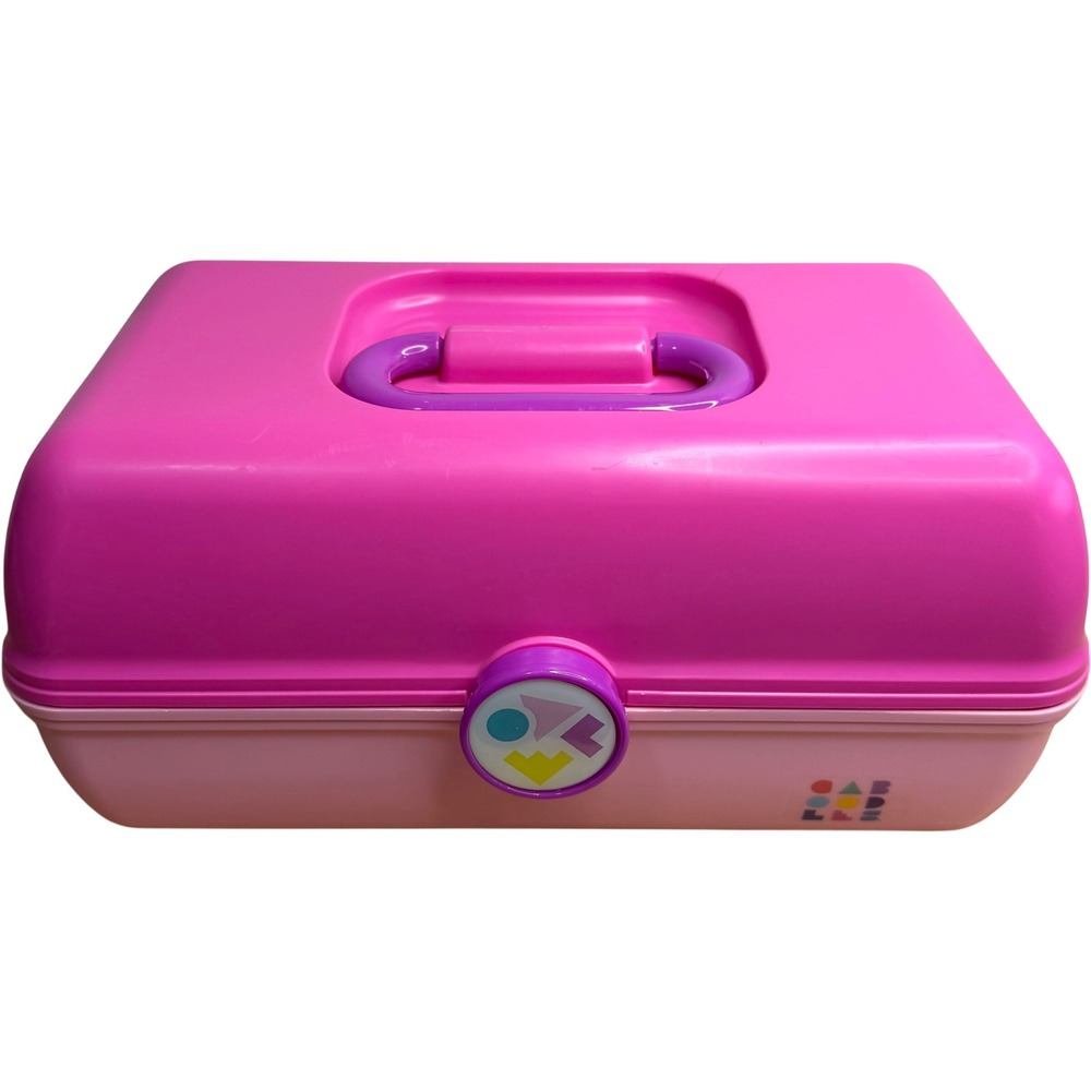 Caboodles Model 5526 Mold 1503 Hot Pink Purple Makeup Case Y2K 90s Mirror